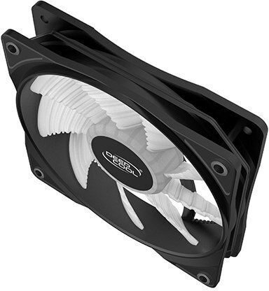 Deepcool FC 120 Case Fan (1800rpm / 61.91cfm) with RGB Lighting and 4-Pin PWM Connection 3pcs White