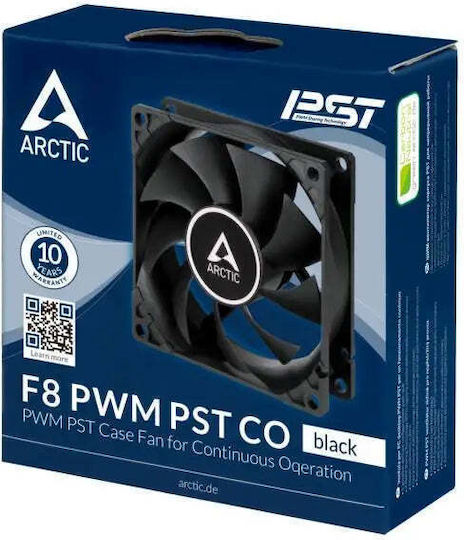 Arctic F8 PWM PST CO Gehäuselüfter 80mm (2000rpm / 31cfm) Ohne LEDs Beleuchtung und Verbindung 4-Pin