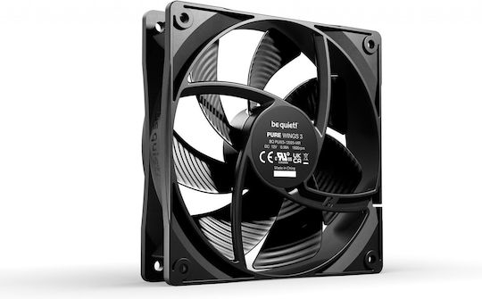 Be Quiet Pure Wings 3 Case Fan 120mm (1600rpm / 49.9cfm) Without LED Lighting And 3-Pin Connection