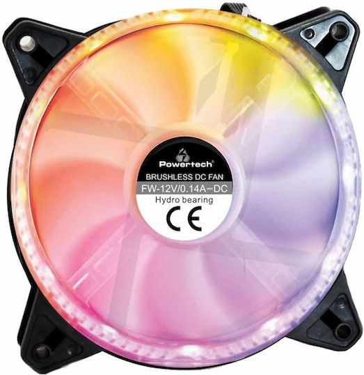 Armaggeddon iCORE-14 Case Fan 140mm 1100rpm 45.26cfm with ARGB Lighting and 6-Pin Connection