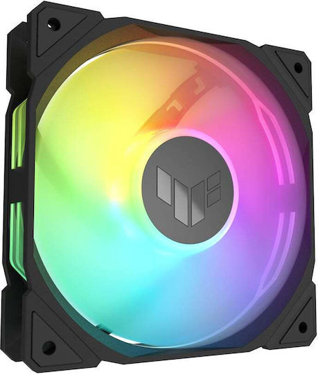 Asus TUF Gaming TR120 Reverse Blade Case Fan 2000rpm 76.3cfm with ARGB Lighting and 4-Pin PWM Connection 3pcs