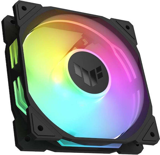Asus TUF Gaming TR120 Reverse Blade Case Fan 2000rpm 76.3cfm with ARGB Lighting and 4-Pin PWM Connection 3pcs
