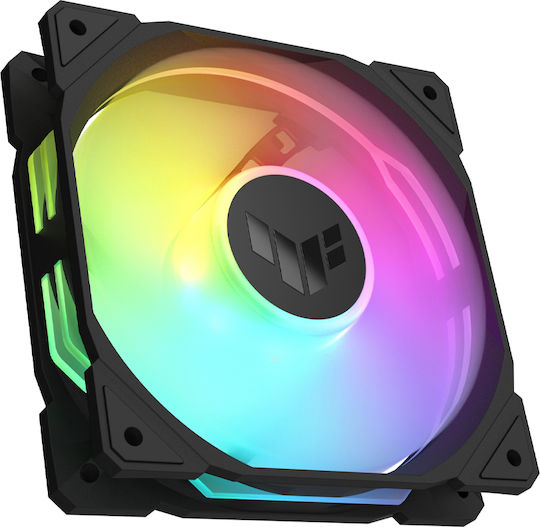Asus TUF Gaming TR120 Gehäuselüfter (2000rpm / 77.4cfm) mit ARGB Beleuchtung und Verbindung 4-Pin PWM 3 Stück