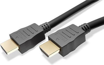 Powertech Ethernet Кабел HDMI мъжки - HDMI мъжки 5м Черно