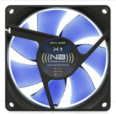 Noiseblocker Case Fan 80mm με Σύνδεση 3-Pin