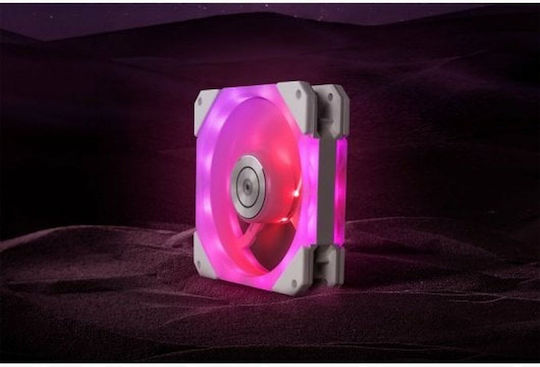 Ekwb Impulse 120 Gehäuselüfter (1800rpm / 57,5cfm) mit RGB-Beleuchtung und Verbindung 3-polig / 4-Pin PWM Weiß