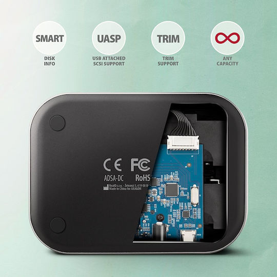 Axagon Docking Station για 2 Σκληρούς Δίσκους SATA 2.5" / 3.5" (AXA.PAR.0012)