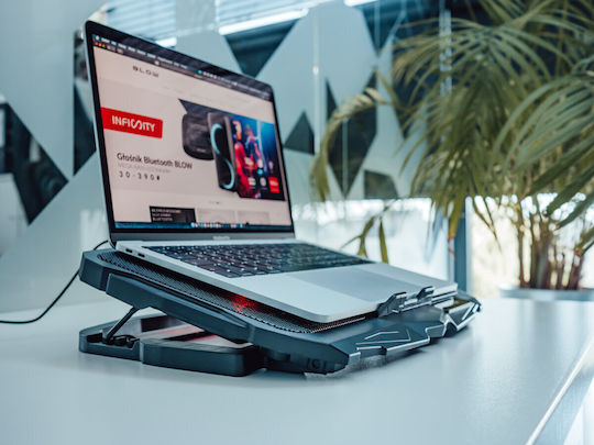 Blow Hurricane Cooling Pad για Laptop με 4 Ανεμιστήρες και Φωτισμό