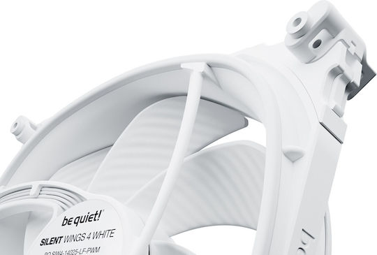 Be Quiet Silent Wings 4 Case Fan 140mm (1900rpm / 78.4cfm) Without LED Lighting And 4-Pin PWM Connection White