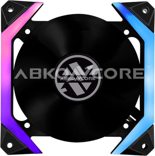 ABKONCORE Spider Spectrum 5 in 1 Kit Ventilator Carcasă 120mm cu Iluminare RGB și Conexiune 6 pini 3buc