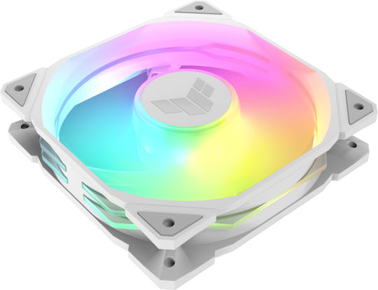 Asus TUF Gaming TR120 Case Fans (2000rpm / 77.4cfm) with ARGB Lighting and Connection 4-Pin PWM White