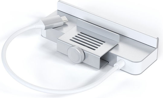 Satechi Hub 4 Θυρών USB 2.0 με σύνδεση USB-C Γκρι