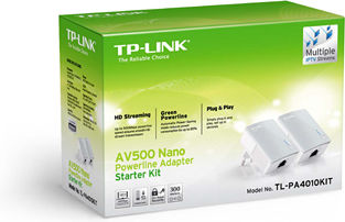 TP-LINK TL-PA4010 KIT v1 Powerline Double Wired and Ethernet Port