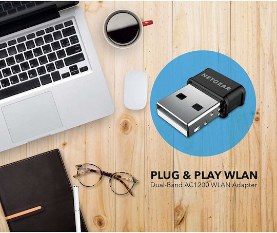 NetGear A6150 USB Адаптер За Мрежа С Безжично Свързване Wi-Fi 867Mbps