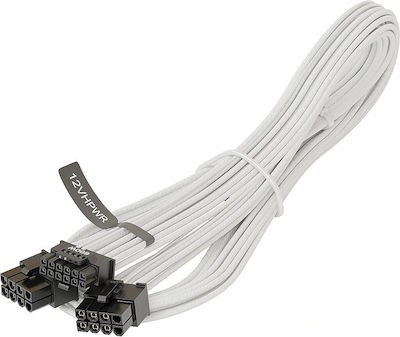 Seasonic 2x8-Pin PCIe - 12+4pin 12VHPWR Kabel 0.75m Weiß (SS2X8P-12VHPWR-600)