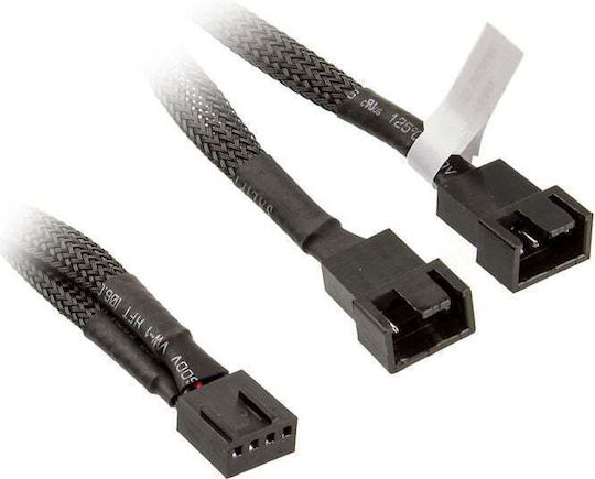 Akasa 4-Pin pwm - 4-Pin pwm / 3-Pin pwm Cable 0.15m Black (AK-CBFA04-15)