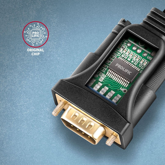 Axagon Kabel RS232 9-poliger Stecker zu USB-A 1.5m (ADS-1PSN) 1Stück