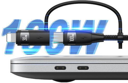 Usams US-SJ645 Geflochten USB zu Blitzschlag / Typ-C / Micro-USB Kabel Schwarz 1.2m