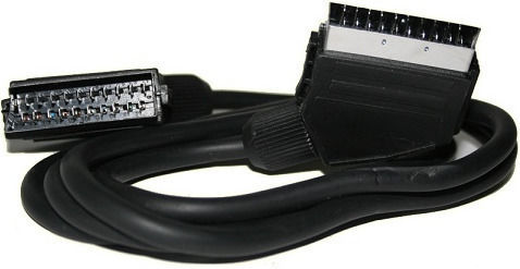 Eurolamp Cable Scart male - Scart male 1.5m Black 147-10110
