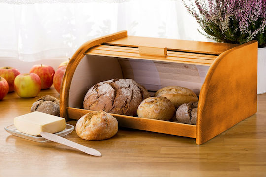 Kadax Brotkasten mit Deckel Hölzernes Beige Kadax Brotkasten mit Deckel Hölzernes Beige