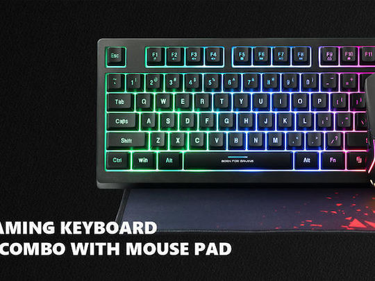 Marvo CM310 3in1 Σετ Gaming Πληκτρολόγιο με RGB φωτισμό & Ποντίκι (Αγγλικό US)