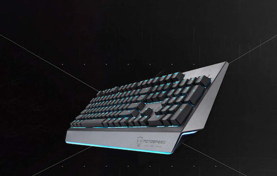 Motospeed CK99 Gaming Tastatură Mecanică cu LK Libra Orange comutatoare și iluminare RGB (Engleză US) Gri