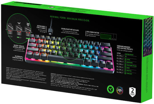 Razer Huntsman Mini Gaming Mechanical Keyboard 60% with RGB lighting (English US)