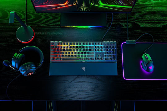 Razer Ornata V3 Gaming Mechanical Keyboard with Membrane Switches and RGB Lighting English US