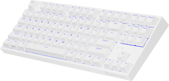 Genesis Thor 404 Gaming Mechanical Keyboard Tenkeyless with Gateron Yellow switches and RGB lighting (English US) White