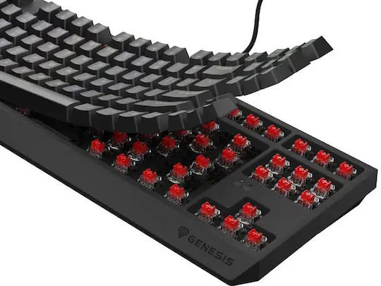 Genesis Thor 230 TKL Gaming Mechanical Keyboard Tenkeyless with Outemu Red Switches and RGB Lighting English US