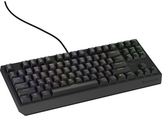 Genesis Thor 230 TKL Gaming Mechanical Keyboard Tenkeyless with Outemu Red Switches and RGB Lighting English US