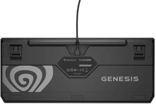 Genesis Thor 230 TKL Gaming Mechanical Keyboard Tenkeyless with Outemu Red switches and RGB lighting (English US) Anchor Gray Positive