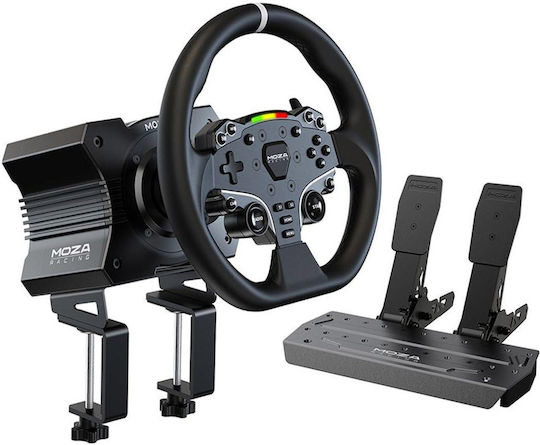 Moza Racing R5 Bundle Steering Wheel with Pedals for PC