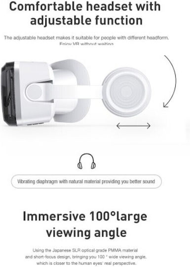 Shinecon G04BS VR Headset για Κινητά από 4.7" έως 6"