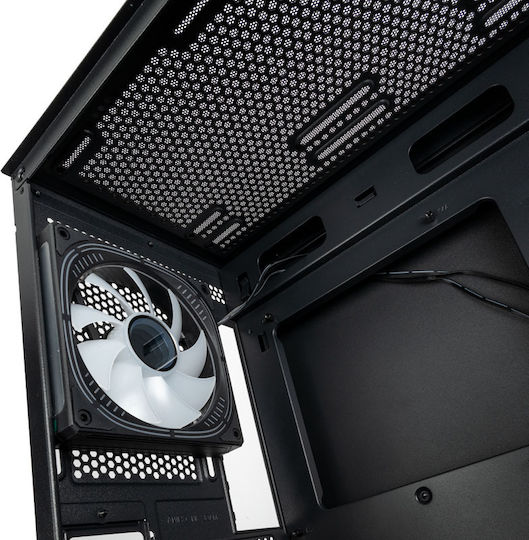 Kolink Unity Peak ARGB Gaming Midi Tower Computer Case with Side Window Black