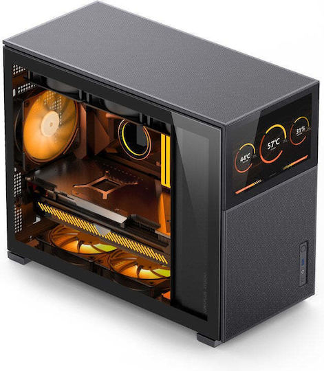 Jonsbo D31 Mesh Screen Gaming Mini Tower Computer Case with Side Window Black