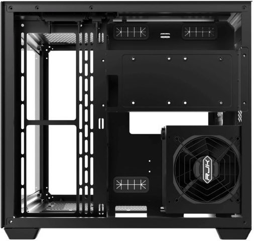 Raijintek Paean C7 Геймърско бюро Midi Tower Компютърна кутия със страничен прозорец Черен