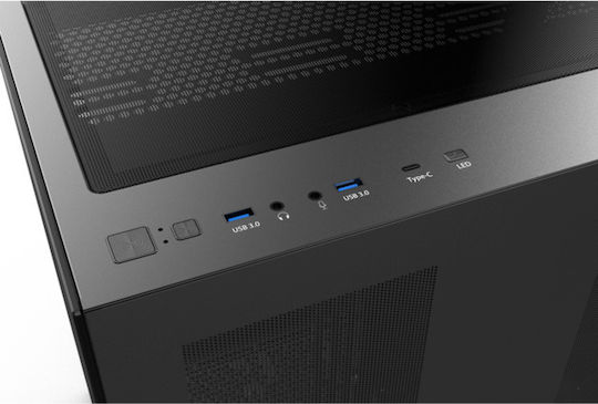 Raijintek Paean C7 Геймърско бюро Midi Tower Компютърна кутия със страничен прозорец Черен