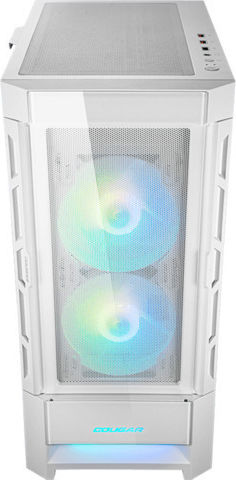 Cougar Duoface RGB Gaming Midi Tower Computer Case with Side Window White