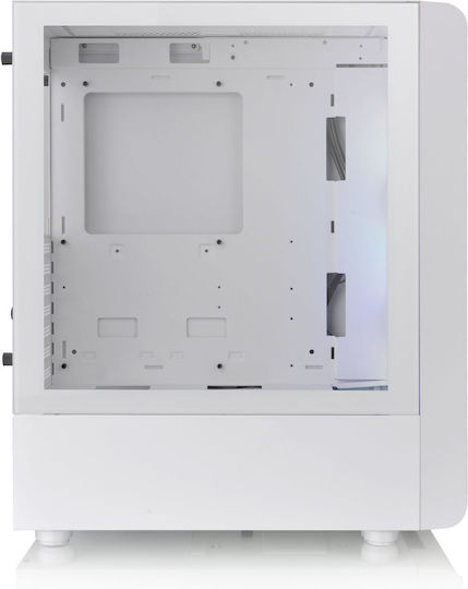 Thermaltake S200 TG Gaming Midi Tower Κουτί Υπολογιστή με Πλαϊνό Παράθυρο και RGB Φωτισμό Λευκό