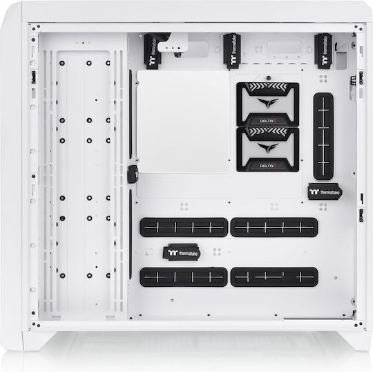 Thermaltake CTE C750 Air Snow Gaming Full Tower Computer Case with Window Panel and RGB Lighting White