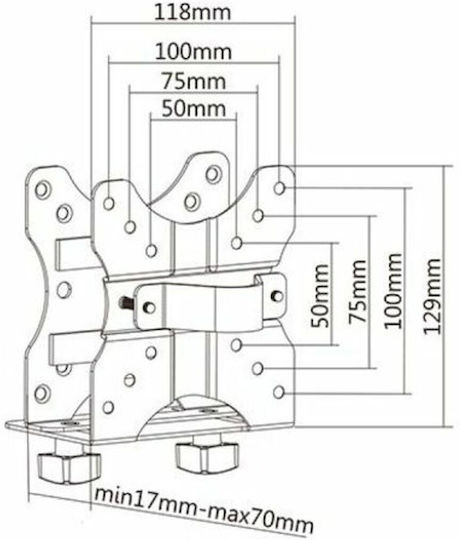 Equip Επιτοίχια Βάση Υπολογιστή (650890)