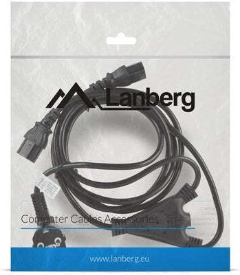 Lanberg Schuko - IEC C13 Kabel 1.8m Schwarz