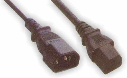 KAL Electronics IEC C13 - IEC C14 Cable 1.5m Μαύρο 31276