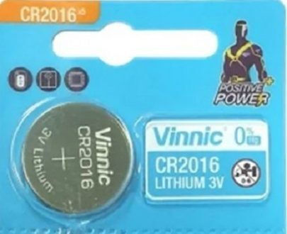 Vinnic Μπαταρία Λιθίου Ρολογιών CR2016 3V 1τμχ