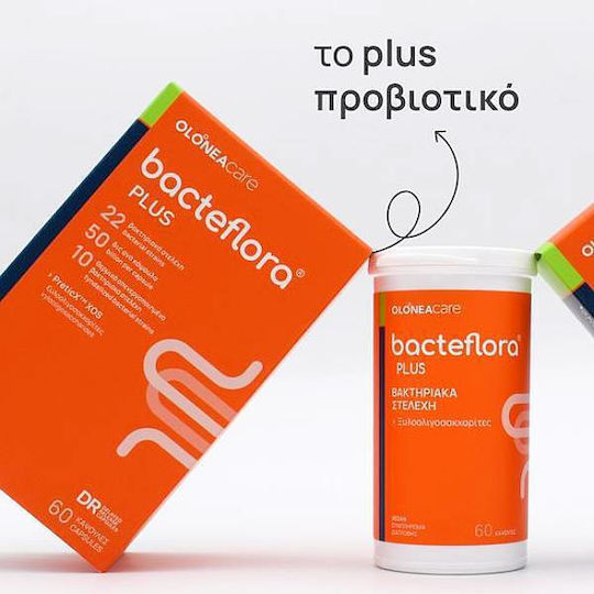 Olonea Bacteflora Plus Συμπλήρωμα με Προβιοτικά & Πρεβιοτικά 60 φυτικές κάψουλες