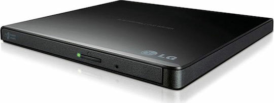LG Εξωτερικός Οδηγός Εγγραφής/Ανάγνωσης DVD/CD για Desktop Μαύρο