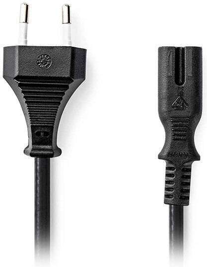 Nedis Euro - IEC C7 Cable 2m Μαύρο CEGL11040BK20