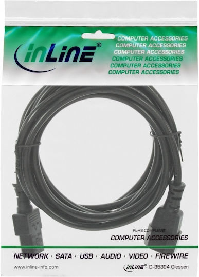 InLine IEC C14 - IEC C13 Cablu 5m Negru (D-35394)