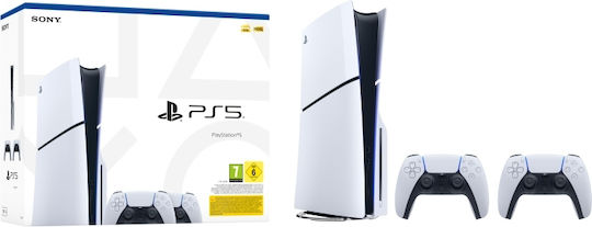 Sony PlayStation 5 Slim 1TB με 2o DualSense (Official Bundle)
